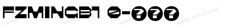 FZMINGB1 0字体转换